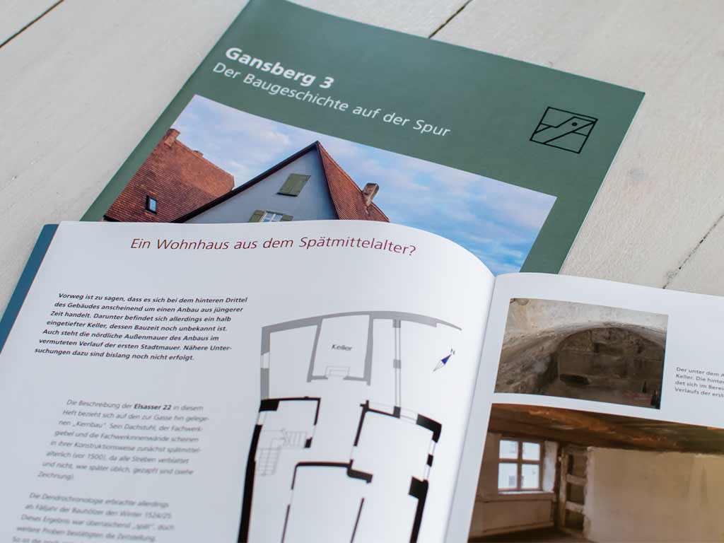 Broschüre zur Baugeschichte in Dinkelsbühl, Detailansicht