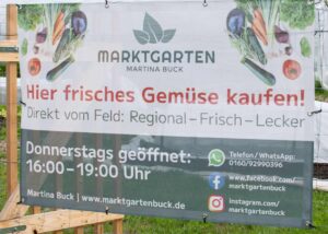 Gestaltung Banner für Marktgarten Martina Buck in Dinkelsbühl